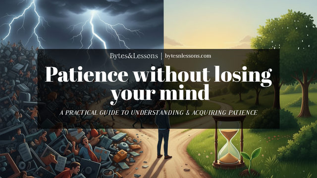 Patience without losing your mind: A practical guide to understanding and acquiring patience